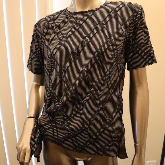 Crosby Derek Lam Short Sleeve Top Cotton/Poly New Tags $295 - Picture 4 of 9